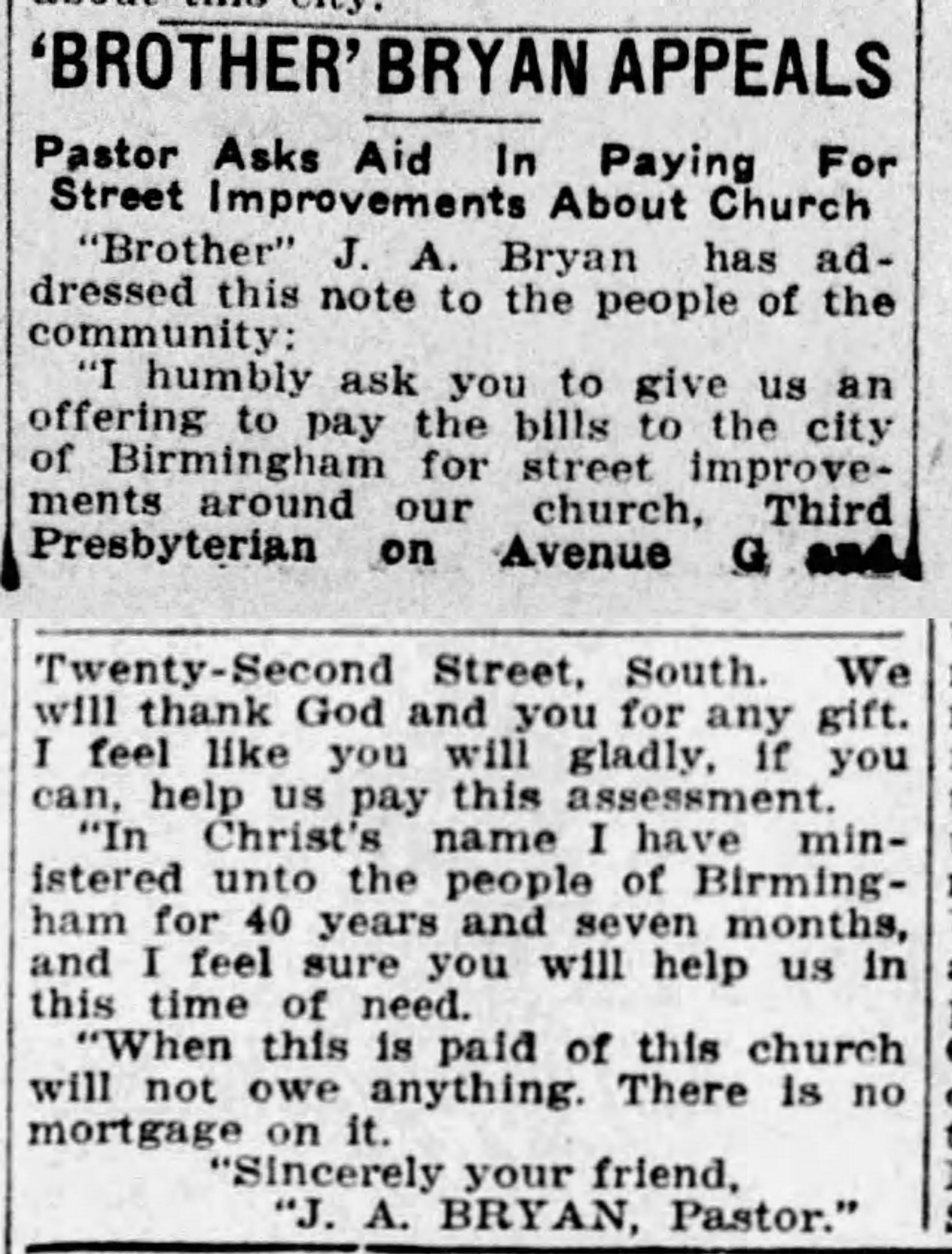 Brother' Bryan Appeals